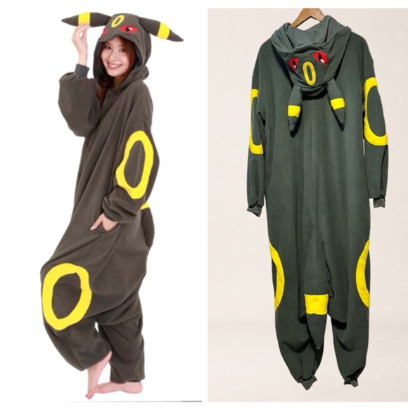 Pokemon Other - POKÉMON Umbreon Kigurumi Onesie Anime Hoodie Cosplay Pajama Costume